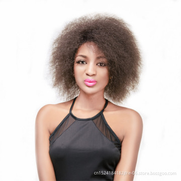 Afro Yaki Straight Synthetic Machine Made Wig